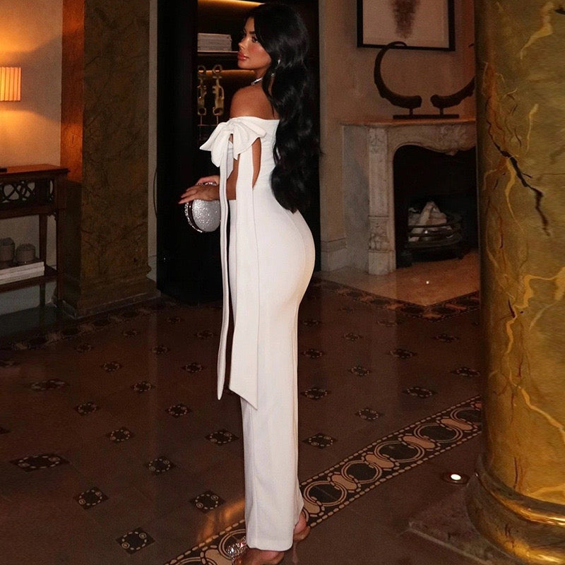Slim off-shoulder dress