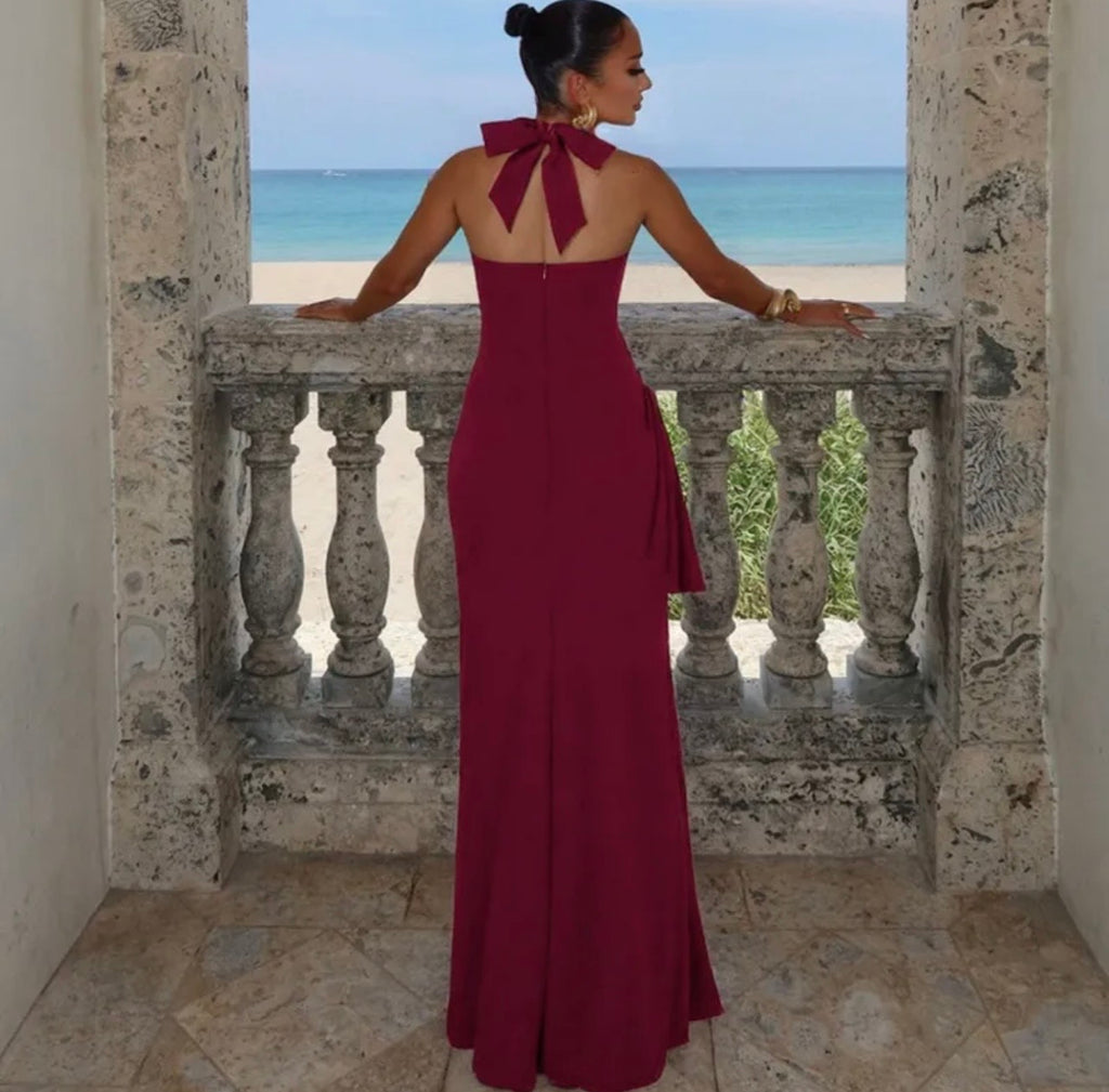 Sexy strapless long dress